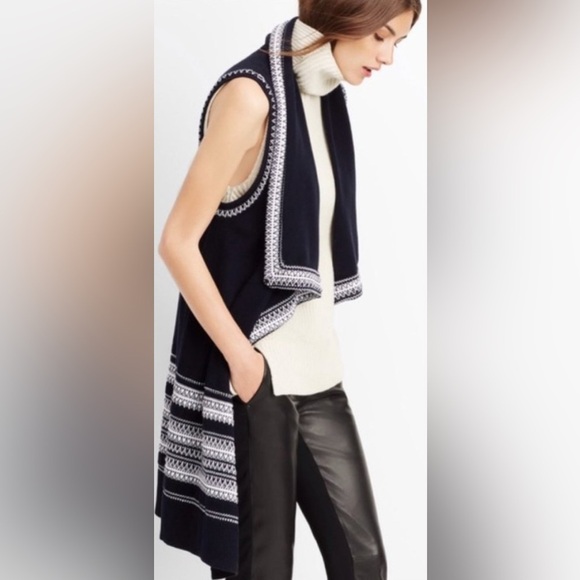 Vince Black and White Duster Vest
Cardigan Sweater Long Line oversized XS - Picture 5 of 10